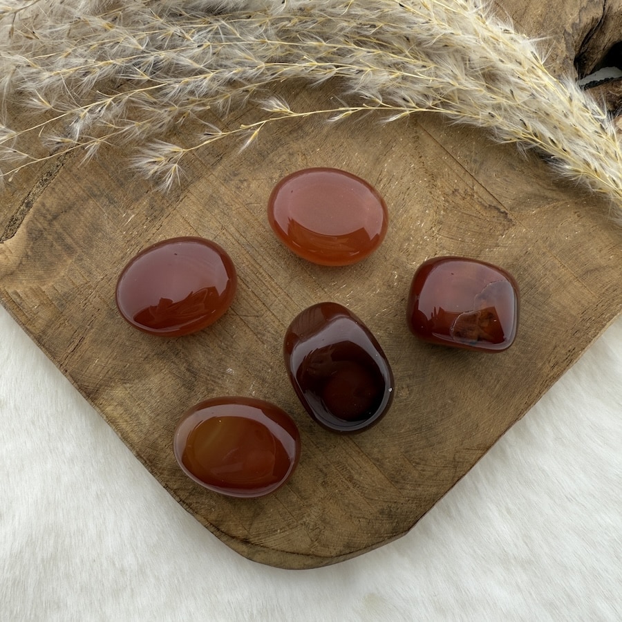 Carneool knuffelsteen – Kracht & succes bij nieuwe uitdagingen bij De Groene Linde