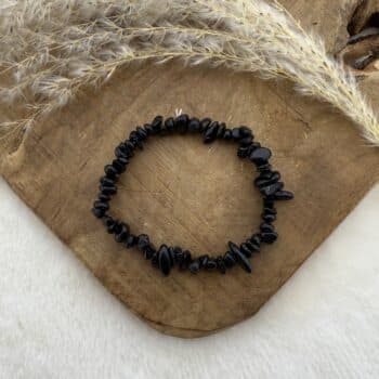 zwarte toermalijn splitarmband van de groene linde, beschermt energetisch