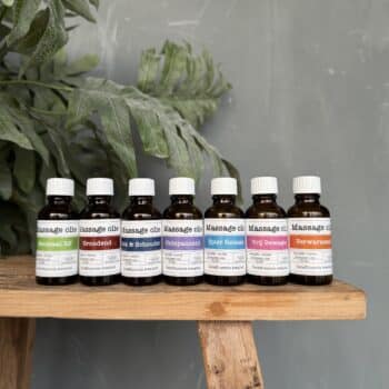 massageolie proefpakket van de groene linde