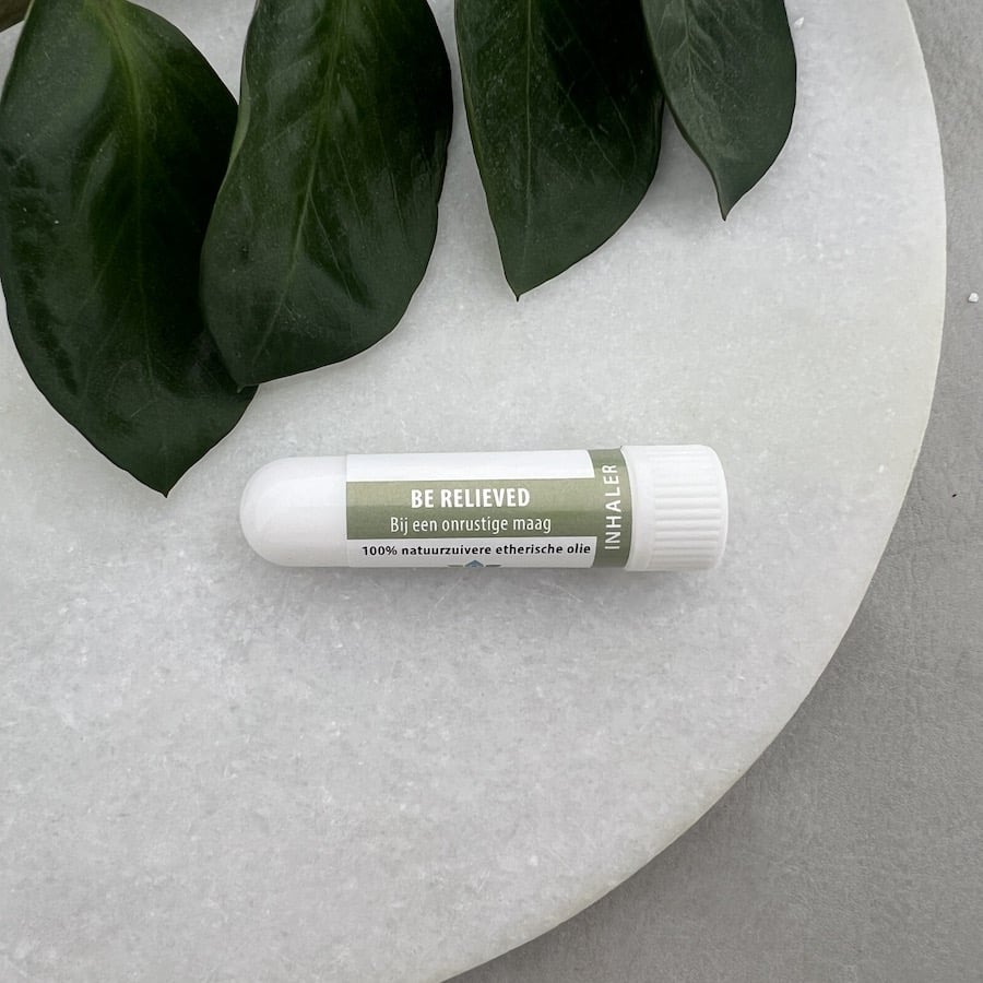 Be Relieved inhaler van De Groene Linde – geurstick met kruizemunt en gember voor rust en comfort