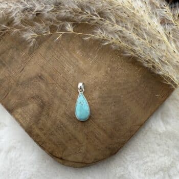 turkoois zilver hanger van de groene linde