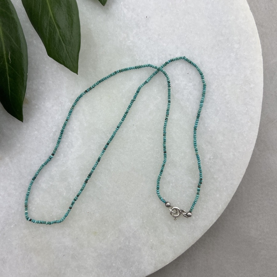 turkoois ketting van de groene linde