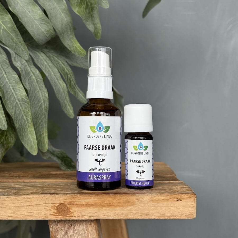 paarse draak van de groene linde