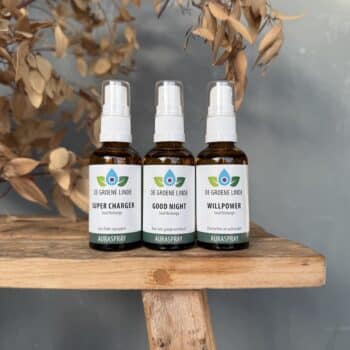 complete lijn soul recharge auraspray van de groene linde