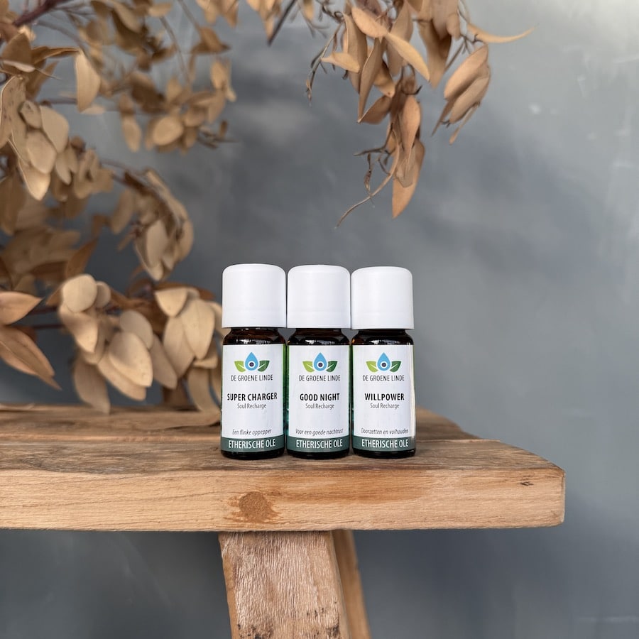 complete set soul recharche etherische olie van de groene linde