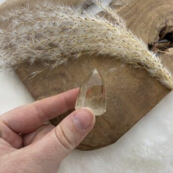 natuurlijke citrien punt van de groene linde