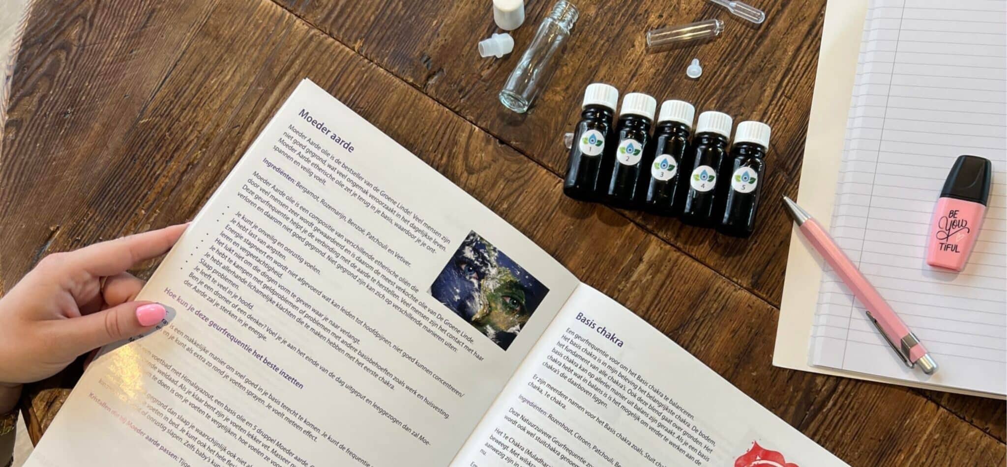 werken met geurfrequenties workshop van de groene linde