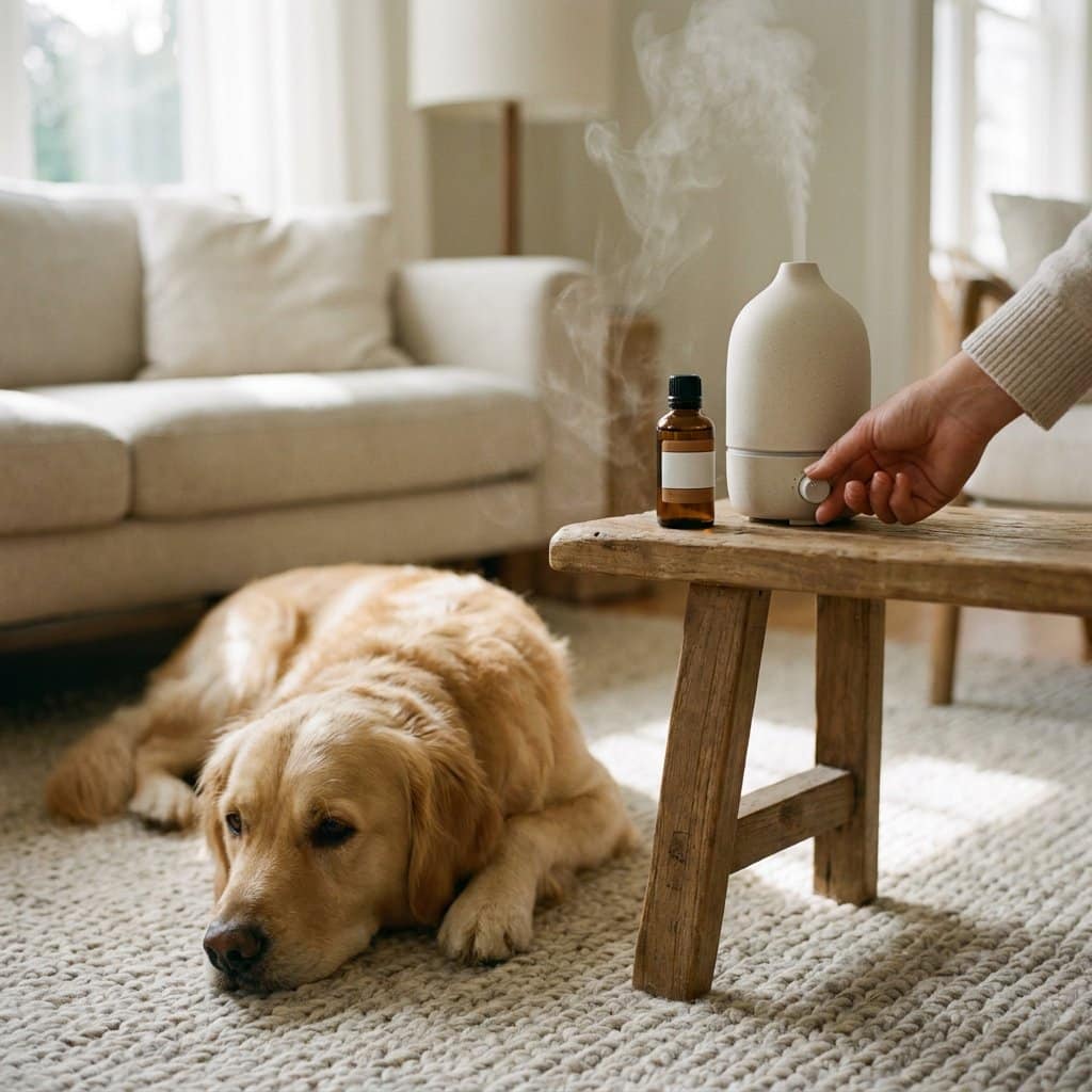 etherische olie diffuser hond